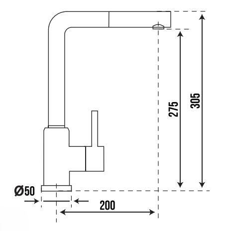 VÒI RỬA BÁT CARYSIL I-2385 11 VÒI RỬA BÁT CARYSIL I-2385
