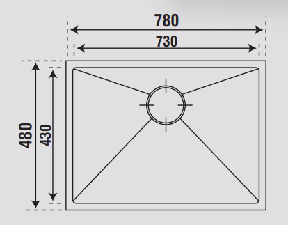 CHẬU RỬA BÁT PONA PNI-7848 13 CHẬU RỬA BÁT PONA PNI-7848