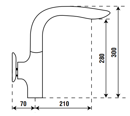 VÒI RỬA BÁT PONA PNK-110C 15 VÒI RỬA BÁT PONA PNK-110C