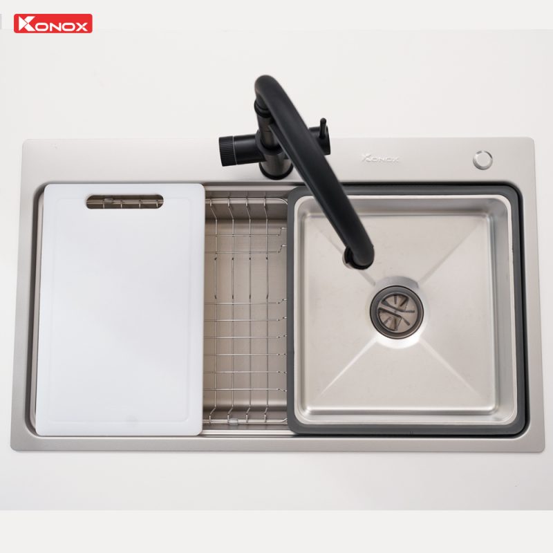 CHẬU RỬA BÁT KONOX KN8048TS DEKOR 10 CHẬU RỬA BÁT KONOX KN8048TS DEKOR