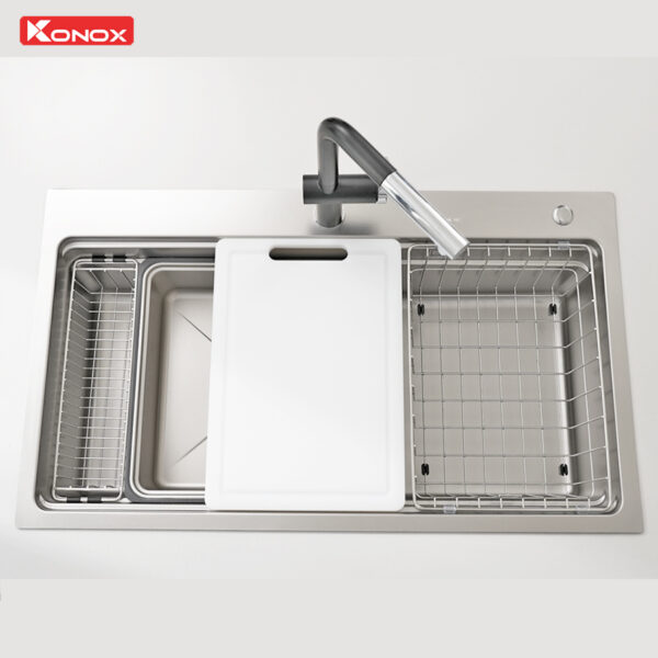 CHẬU RỬA BÁT KONOX KN8751TS DEKOR 10 CHẬU RỬA BÁT KONOX KN8751TS DEKOR