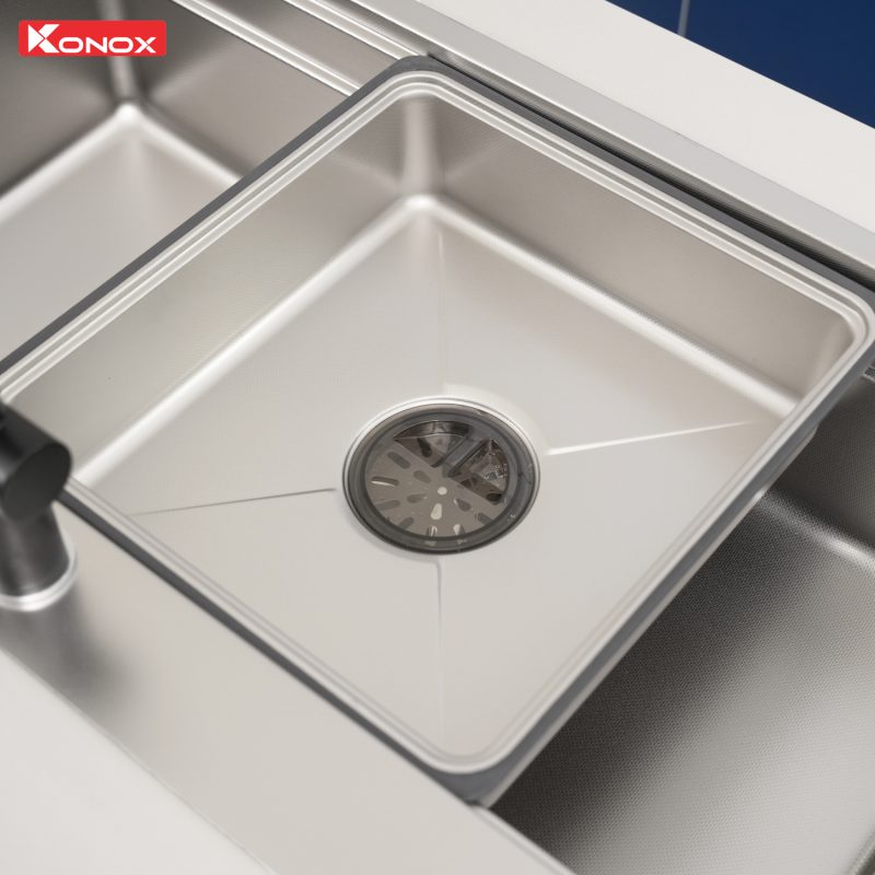 CHẬU RỬA BÁT KONOX KN8751TS DEKOR 8 CHẬU RỬA BÁT KONOX KN8751TS DEKOR