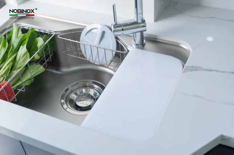 CHẬU RỬA BÁT NOBINOX ROSA NN975D 24 CHẬU RỬA BÁT NOBINOX ROSA NN975D