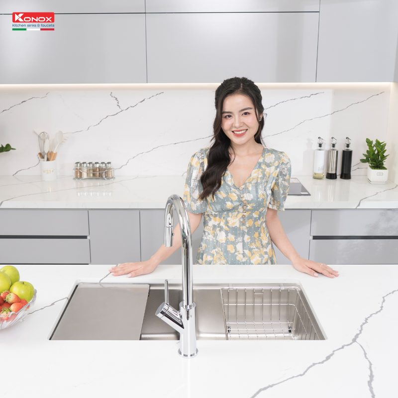 CHẬU RỬA BÁT KONOX KN8646DU DEKOR 29 CHẬU RỬA BÁT KONOX KN8646DU DEKOR