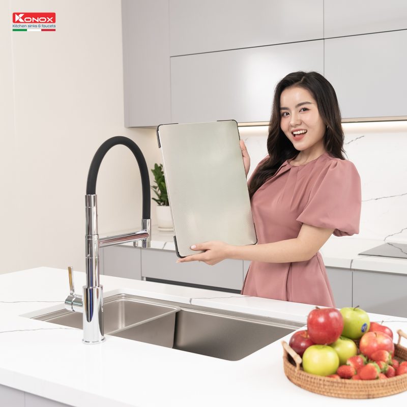 CHẬU RỬA BÁT KONOX KN8646DU DEKOR 7 CHẬU RỬA BÁT KONOX KN8646DU DEKOR