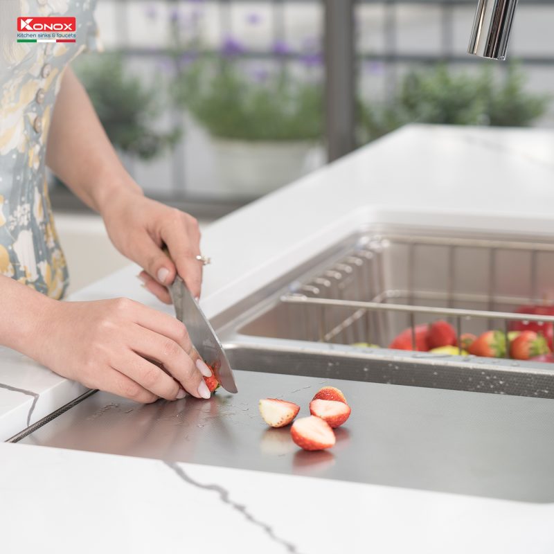 CHẬU RỬA BÁT KONOX KN8646DU DEKOR 27 CHẬU RỬA BÁT KONOX KN8646DU DEKOR