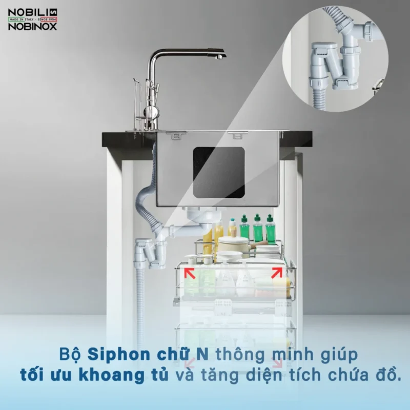 CHẬU RỬA BÁT NOBINOX ROSA NN975D 60 CHẬU RỬA BÁT NOBINOX ROSA NN975D