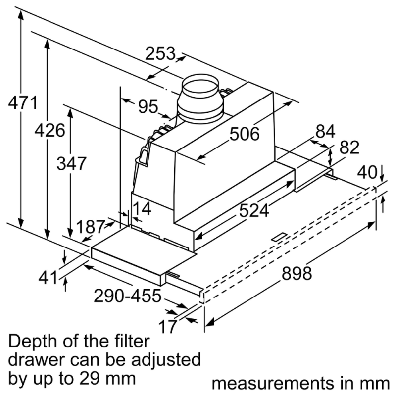 Máy hút mùi Bosch DFS097A51B 19 Máy hút mùi Bosch DFS097A51B