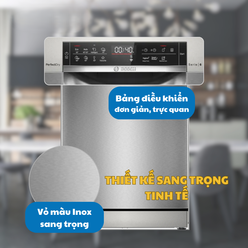 Máy rửa chén bát Bosch SMS6ZCI00P Series 6 19 Máy rửa chén bát Bosch SMS6ZCI00P Series 6