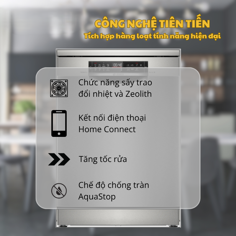 Máy rửa chén bát Bosch SMS6ZCI00P Series 6 18 Máy rửa chén bát Bosch SMS6ZCI00P Series 6