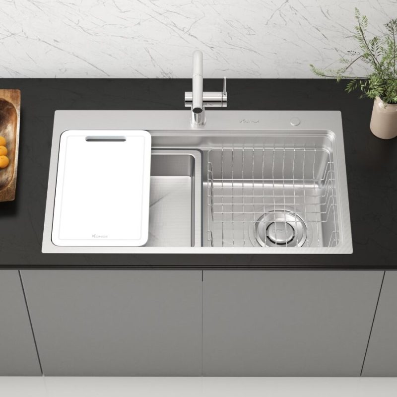 CHẬU RỬA BÁT KONOX KN8048TS DEKOR 17 CHẬU RỬA BÁT KONOX KN8048TS DEKOR