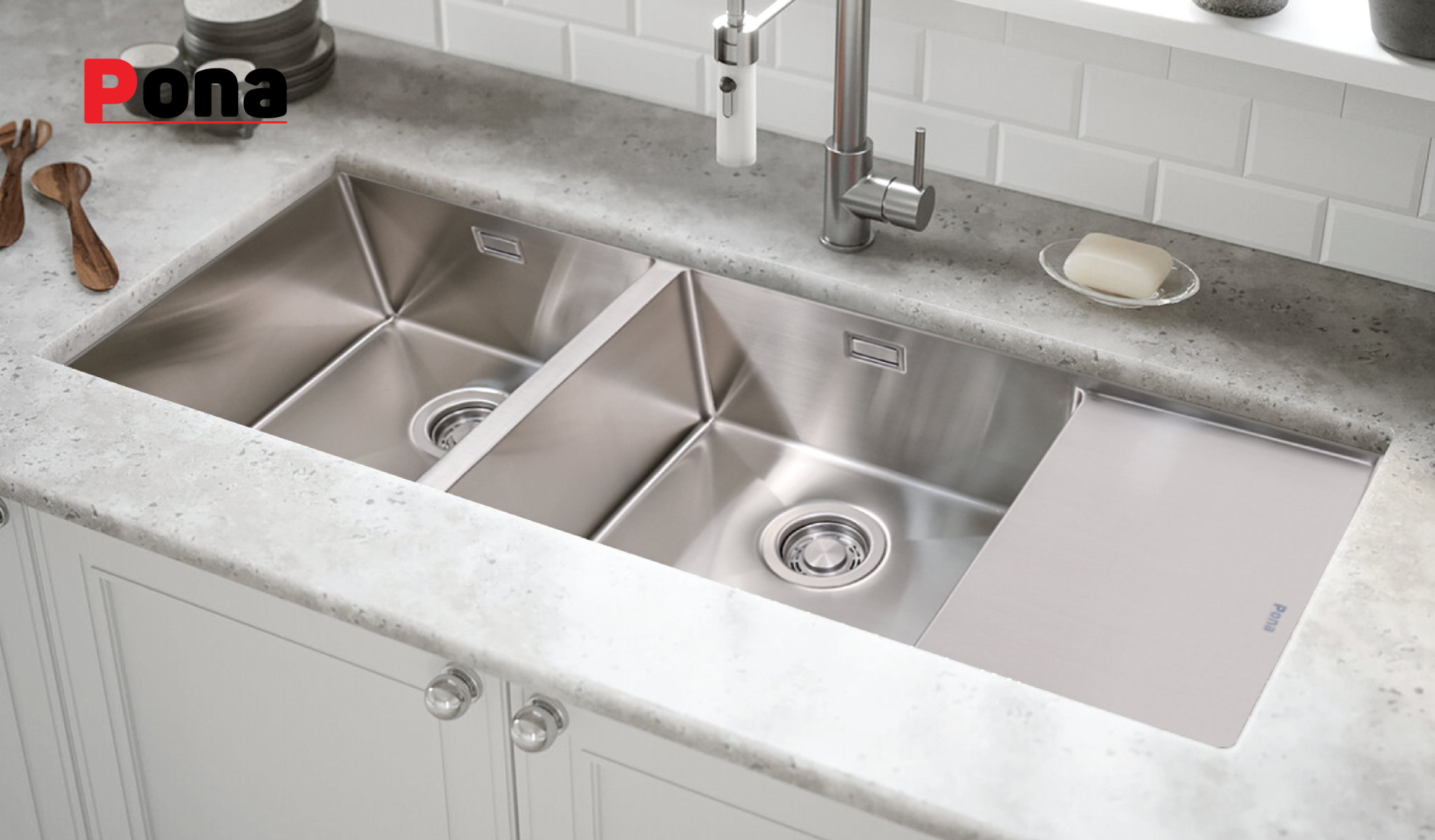 CHẬU RỬA BÁT PONA PNI1-1145/INOX 20 CHẬU RỬA BÁT PONA PNI1-1145/INOX