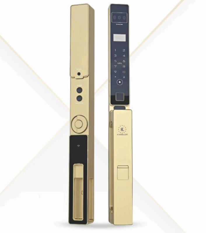 KHOÁ VÂN TAY CỬA NHÔM KASSLER KL-599 CNC 02 CHAMPAGNE GOLD APP 7 KHOÁ VÂN TAY CỬA NHÔM KASSLER KL-599 CNC 02 CHAMPAGNE GOLD APP