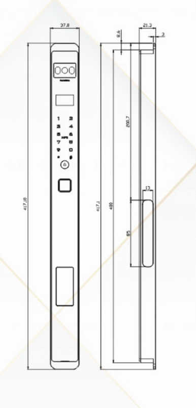 KHOÁ VÂN TAY KASSLER KL-599 VS 9 KHOÁ VÂN TAY KASSLER KL-599 VS