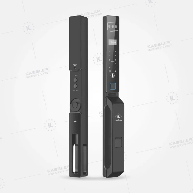 KHOÁ VÂN TAY CỬA NHÔM KASSLER KL-599 CNC 02 BLACK APP