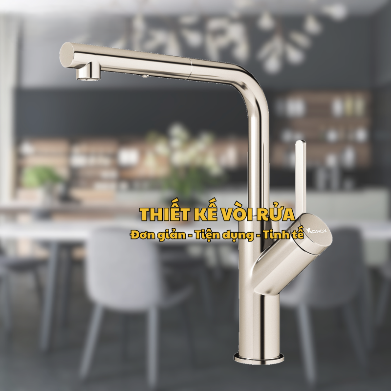 VÒI RỬA BÁT KONOX ARTAN NICKEL 4 VÒI RỬA BÁT KONOX ARTAN NICKEL