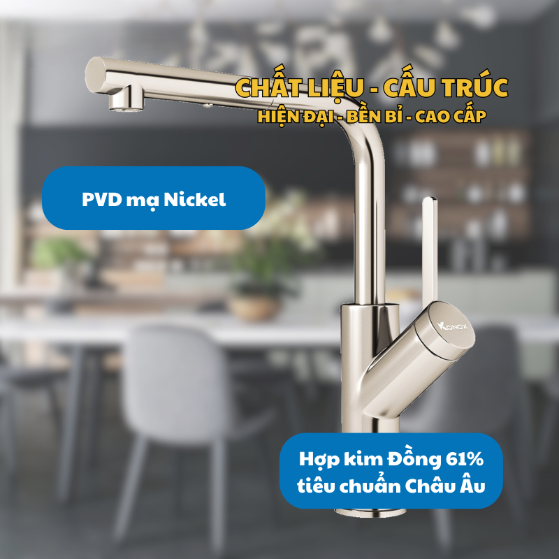 VÒI RỬA BÁT KONOX ARTAN NICKEL 18 VÒI RỬA BÁT KONOX ARTAN NICKEL
