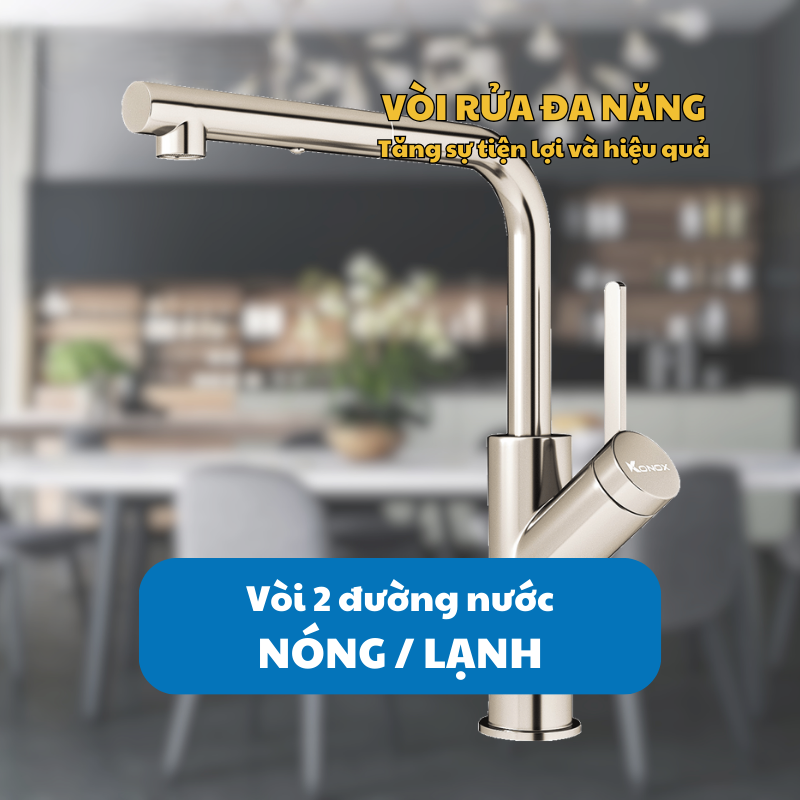 VÒI RỬA BÁT KONOX ARTAN NICKEL 6 VÒI RỬA BÁT KONOX ARTAN NICKEL