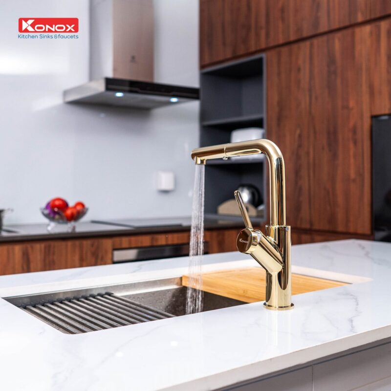 VÒI RỬA BÁT KONOX ARTAN GOLD 18 VÒI RỬA BÁT KONOX ARTAN GOLD