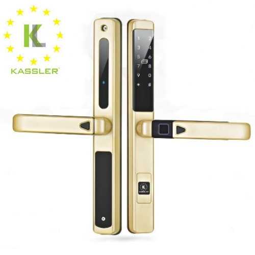 KHOÁ CỬA NHÔM KASSLER KL-599 LX CHAMPAGNE APP-REMOTE