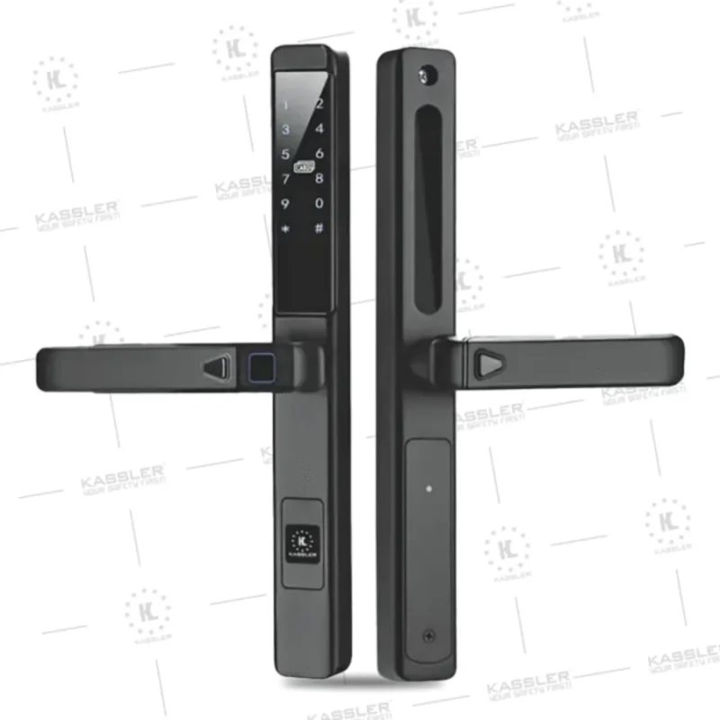 KHOÁ VÂN TAY CỬA NHÔM KASSLER KL-599 LX BLACK APP-REMOTE
