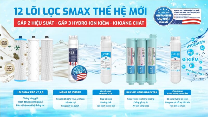 MÁY LỌC NƯỚC NÓNG LẠNH KAROFI KAD-X69 37 MÁY LỌC NƯỚC NÓNG LẠNH KAROFI KAD-X69