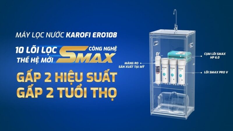 MÁY LỌC NƯỚC KAROFI ERO108 4 MÁY LỌC NƯỚC KAROFI ERO108