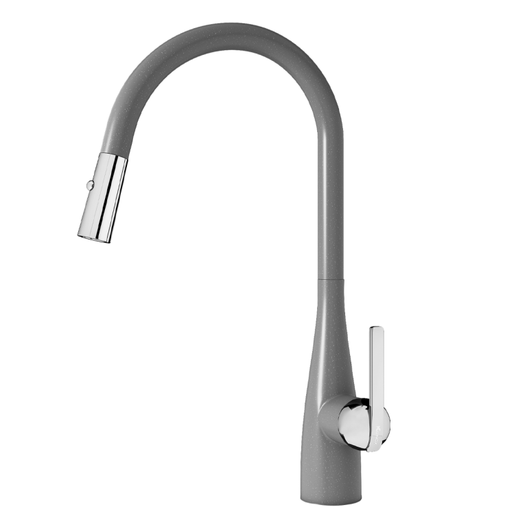 VÒI RỬA BÁT KONOX CURVA GREY