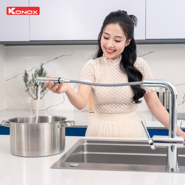 VÒI RỬA BÁT KONOX STREAM CHROME 7 VÒI RỬA BÁT KONOX STREAM CHROME