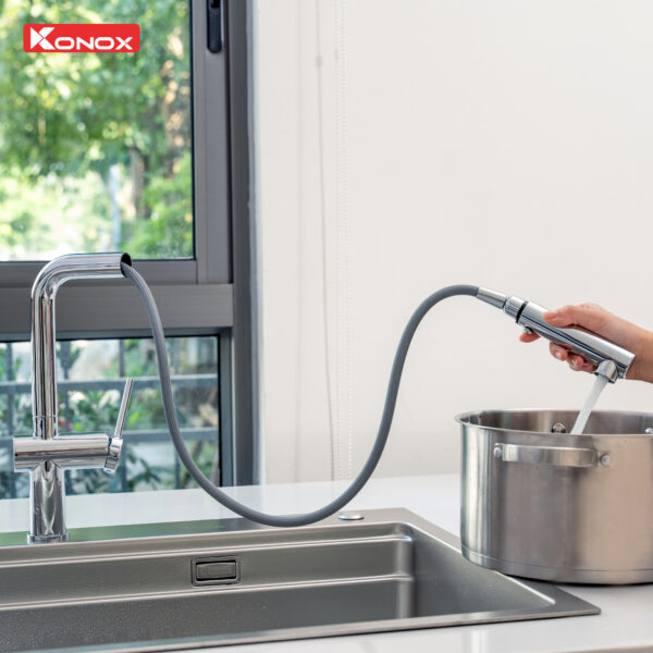 VÒI RỬA BÁT KONOX STREAM CHROME 9 VÒI RỬA BÁT KONOX STREAM CHROME