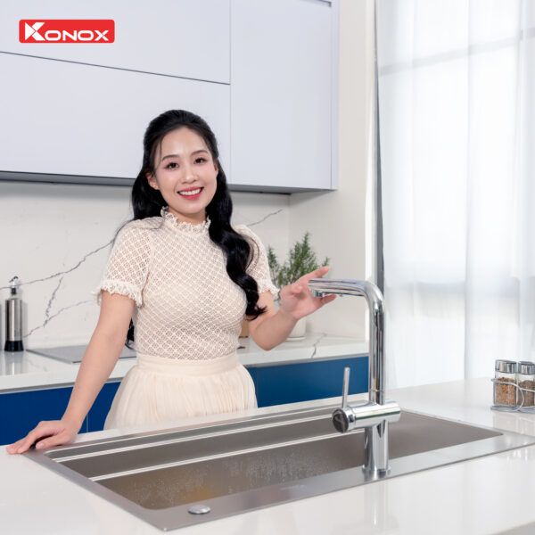 VÒI RỬA BÁT KONOX STREAM CHROME 36 VÒI RỬA BÁT KONOX STREAM CHROME