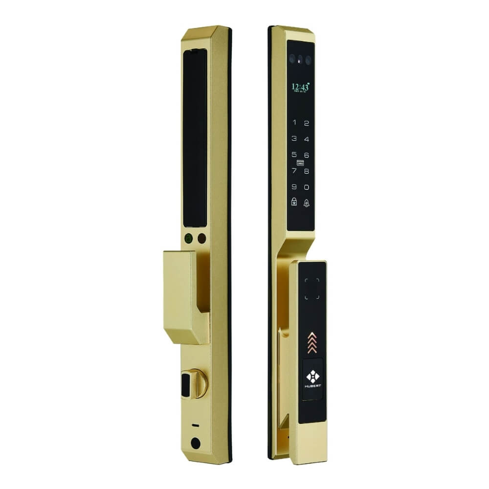 KHÓA VÂN TAY CỬA NHÔM HUBERT HB CNI6 TITAN EU GOLD