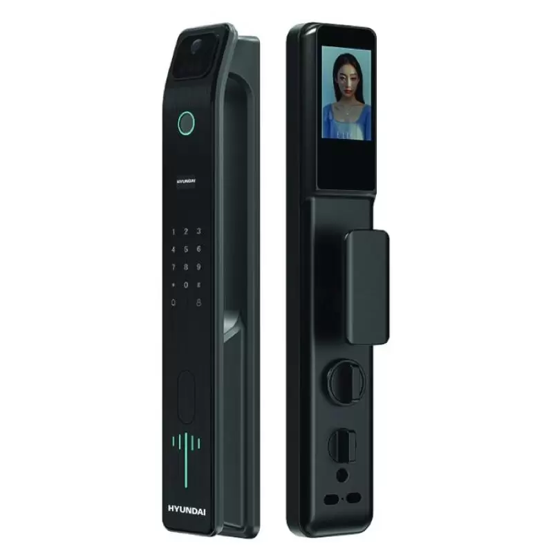 KHOÁ VÂN TAY CỬA GỖ HYUNDAI HY-SLA808F BLACK