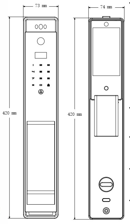 KHOÁ VÂN TAY CỬA GỖ HYUNDAI HY-SLA909F BLACK 11 KHOÁ VÂN TAY CỬA GỖ HYUNDAI HY-SLA909F BLACK