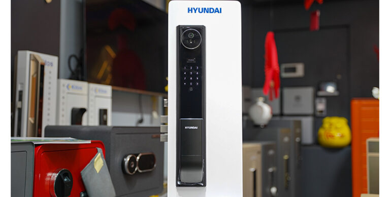 KHOÁ VÂN TAY CỬA GỖ HYUNDAI HY-SLA911F BLACK 6 KHOÁ VÂN TAY CỬA GỖ HYUNDAI HY-SLA911F BLACK