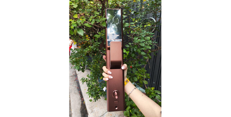 KHOÁ VÂN TAY CỬA GỖ HYUNDAI HY-SLA911F AMBER GOLD 5 KHOÁ VÂN TAY CỬA GỖ HYUNDAI HY-SLA911F AMBER GOLD