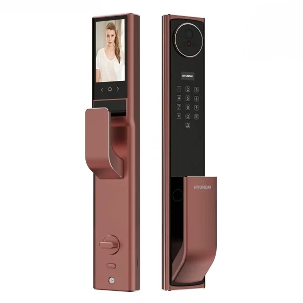 KHOÁ VÂN TAY CỬA GỖ HYUNDAI HY-SLA911F AMBER GOLD