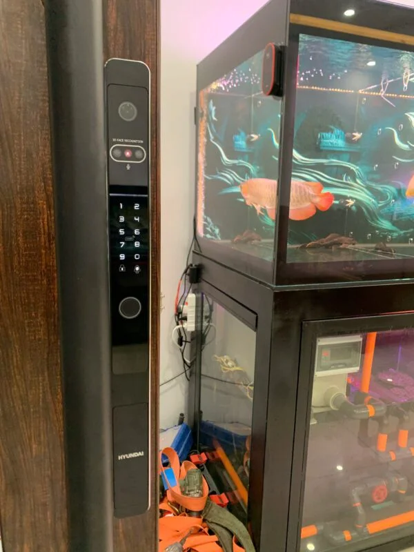 KHOÁ VÂN TAY CỬA GỖ HYUNDAI HY-SLS005F 4 KHOÁ VÂN TAY CỬA GỖ HYUNDAI HY-SLS005F