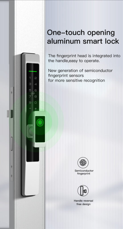 KHÓA VÂN TAY CỬA NHÔM HUBERT HB CN39 STYLE B SILVER GRAY 2 KHÓA VÂN TAY CỬA NHÔM HUBERT HB CN39 STYLE B SILVER GRAY