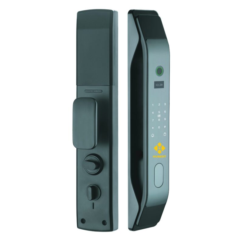 KHÓA VÂN TAY CỬA GỖ HUBERT HB CG26 DARK GRAY