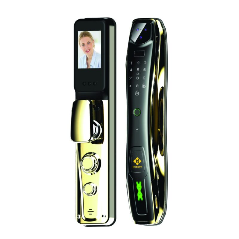 KHÓA VÂN TAY CỬA GỖ HUBERT HB CG27 GOLD