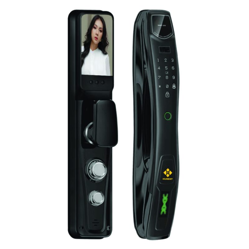 KHÓA VÂN TAY CỬA GỖ HUBERT HB CG27 NANO BLACK