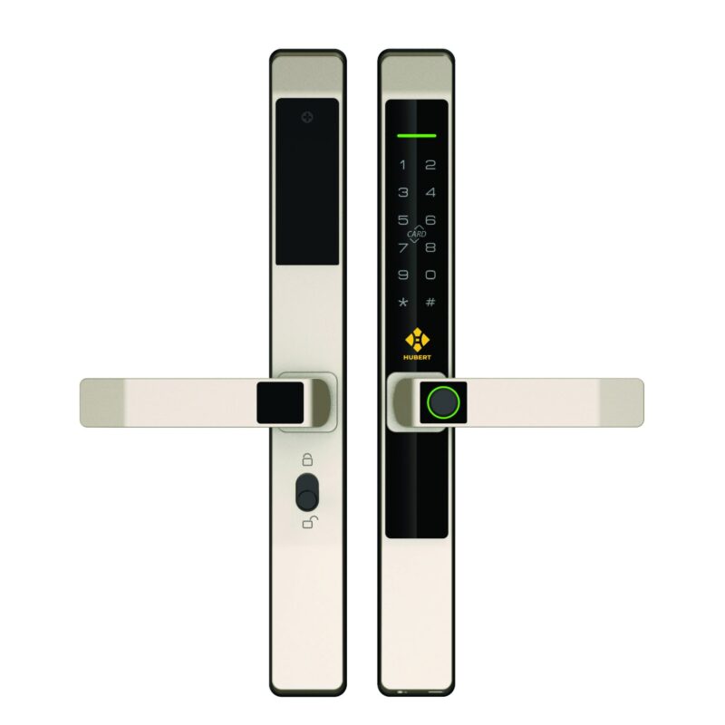 KHÓA VÂN TAY CỬA NHÔM HUBERT HB CN39 SAND GOLD