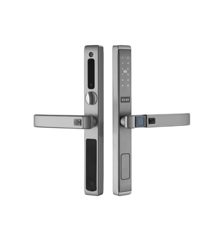 KHÓA VÂN TAY CỬA NHÔM HUBERT HB CN77 GRAY 19 KHÓA VÂN TAY CỬA NHÔM HUBERT HB CN77 GRAY