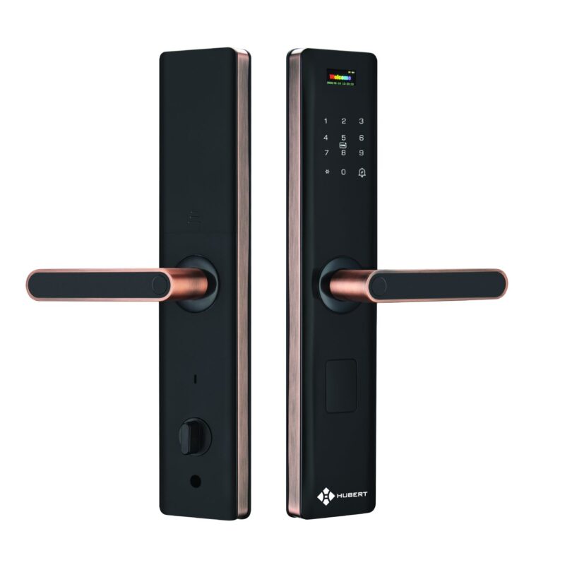 KHÓA VÂN TAY CỬA GỖ HUBERT HB CG60 GOLD