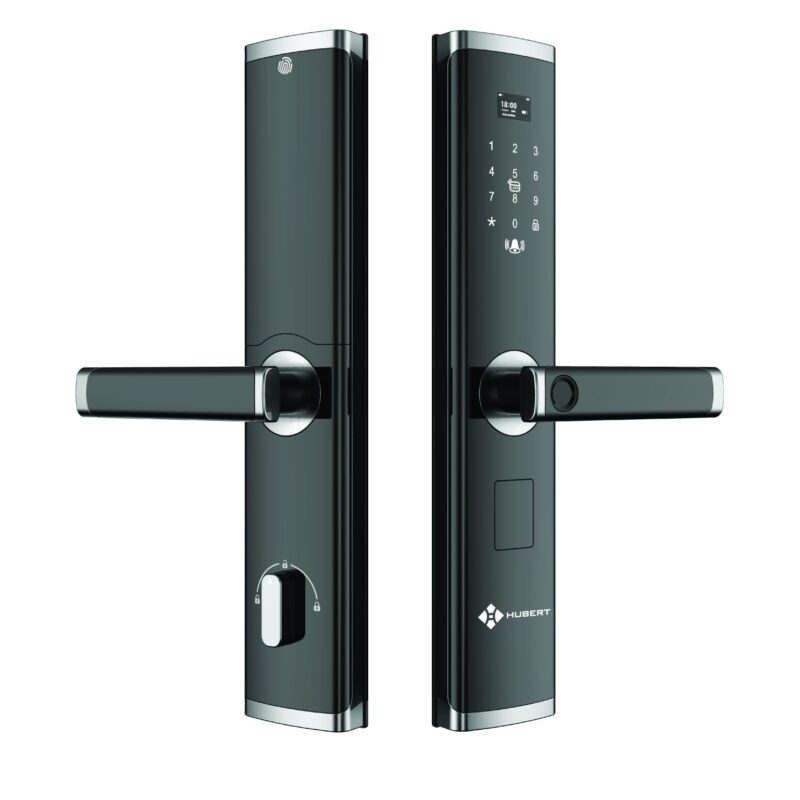 KHÓA VÂN TAY CỬA GỖ HUBERT HB CG61 BLACK