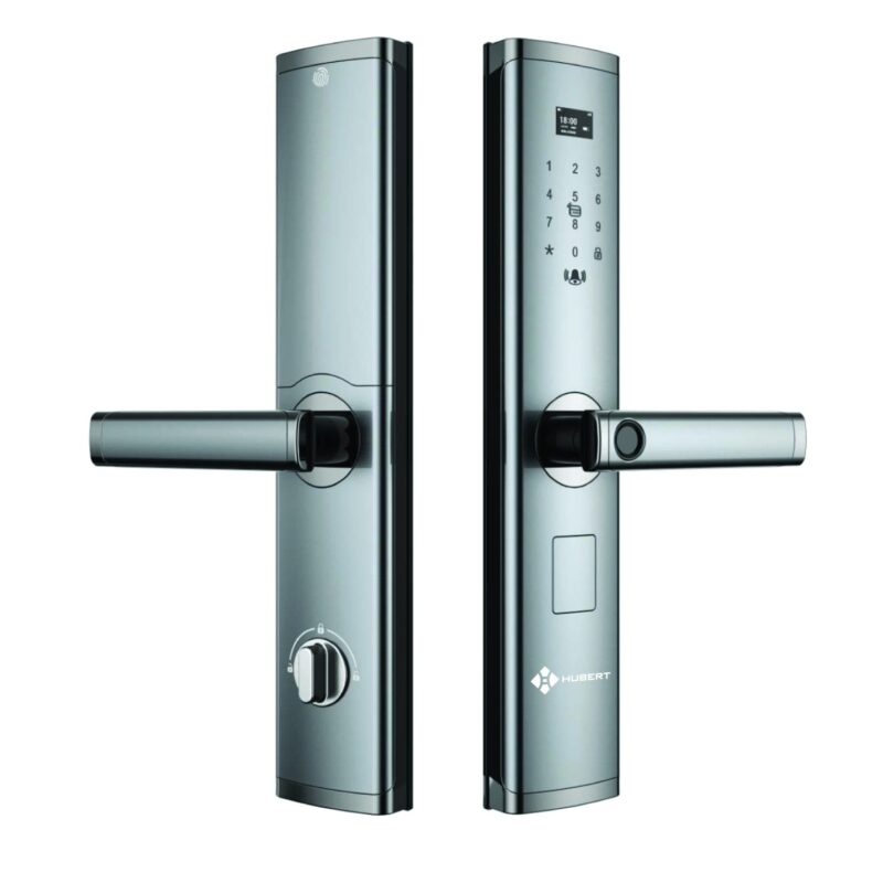 KHÓA VÂN TAY CỬA GỖ HUBERT HB CG61 GRAY