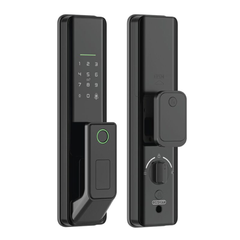 KHÓA VÂN TAY CỬA GỖ HUBERT HB CG67 MINI BLACK