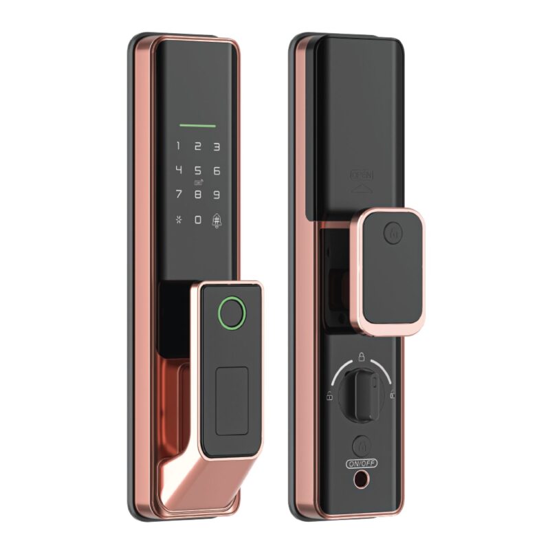 KHÓA VÂN TAY CỬA GỖ HUBERT HB CG67 MINI COPPER