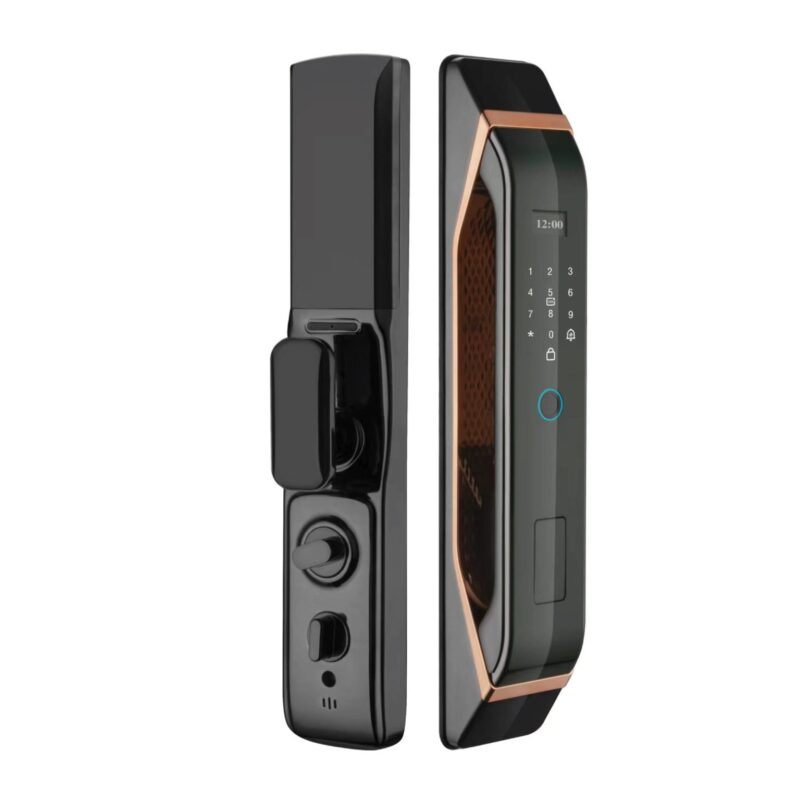 KHÓA VÂN TAY CỬA GỖ HUBERT HB CG68 COPPER